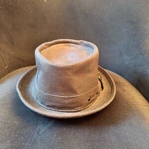 Armani Exchange Elegant Black Fedora Hat